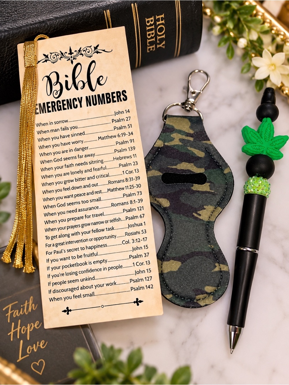 Unbranded Camouflage Green Lipstick Holder Keychain